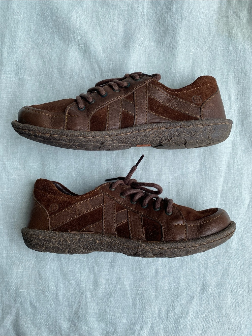 Born brown leather suede Sommer dress sneakers - Picture 5 of 15